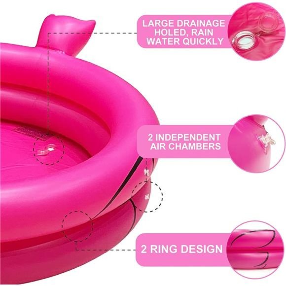 130+Cans Super Large Capacity Giant Inflatable Flamingo IceCooler for Pool Beach - Picture 4 of 6